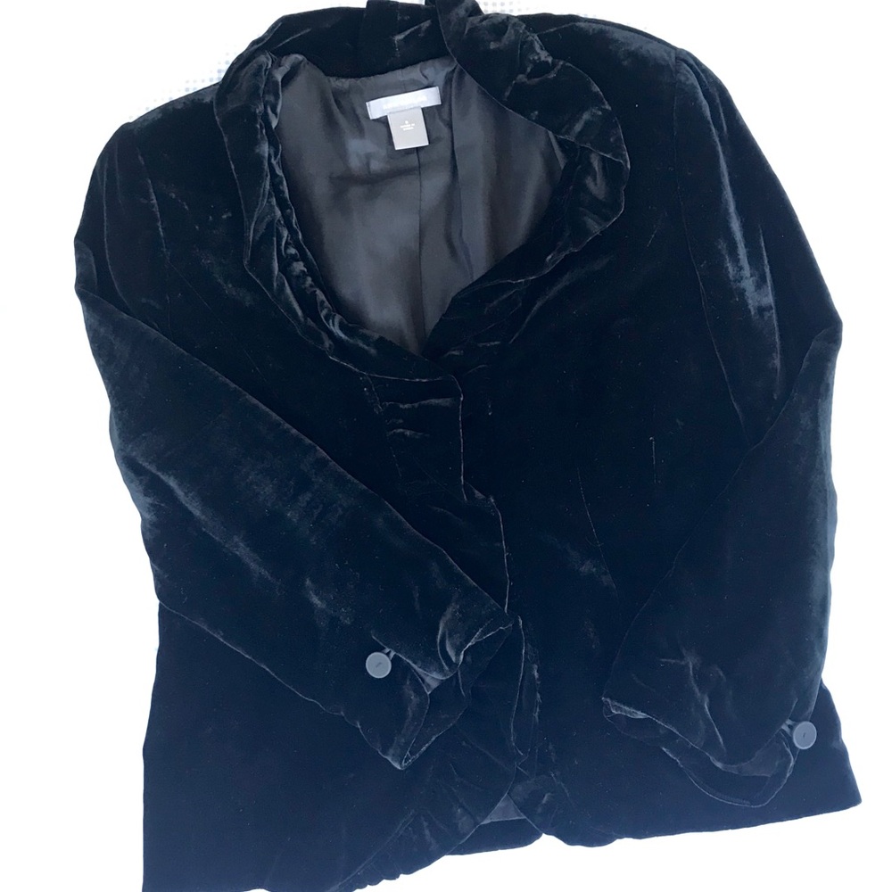 Ann Taylor Black velvet jacket